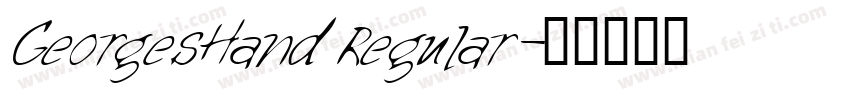 GeorgesHand Regular字体转换